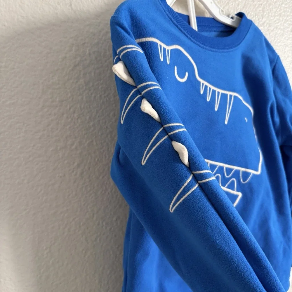 Carter's Boys Size 4T 4 2-Pc Long Sleeve Fleece Pajama Set NWT Dinosaur T-Rex